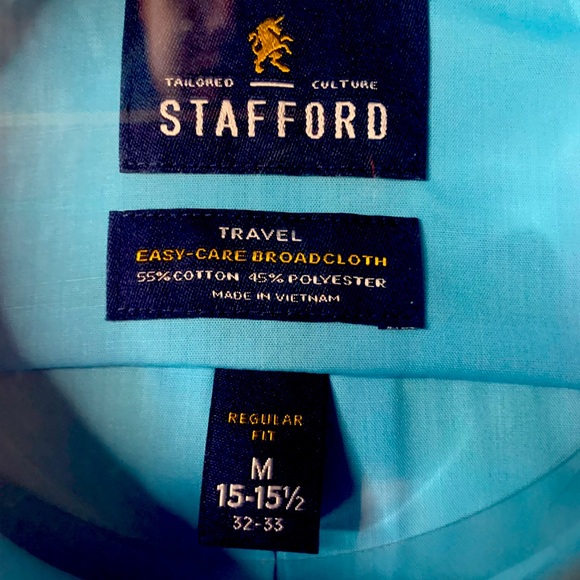 Stafford Easy Care Dress Shirt & Tie - Regular Fit - Picture 3 of 3